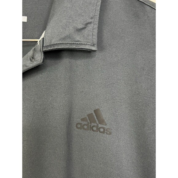 Adidas Golf Performance Polo Shirt Mens Large Black Lightweight Casual - Picture 4 of 6